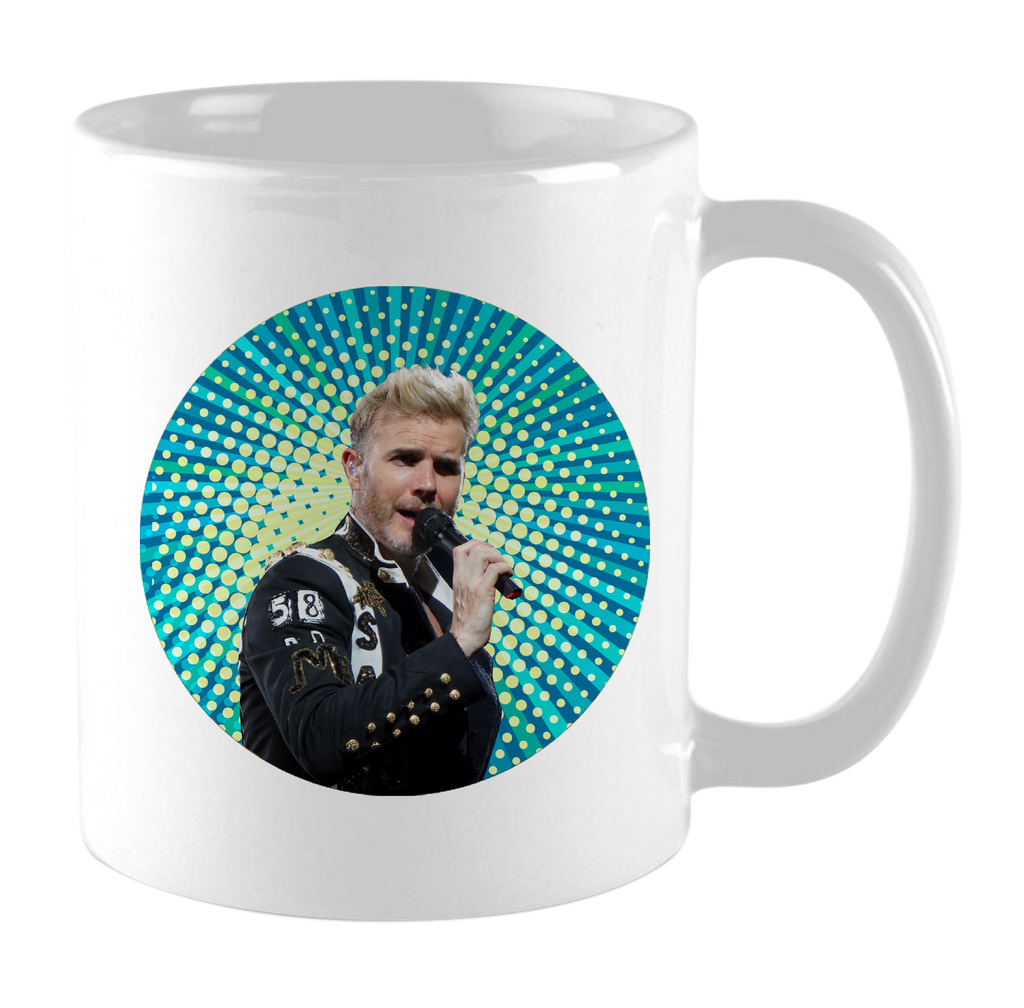 Fary Barlow. Celebrity Prayer Mug
