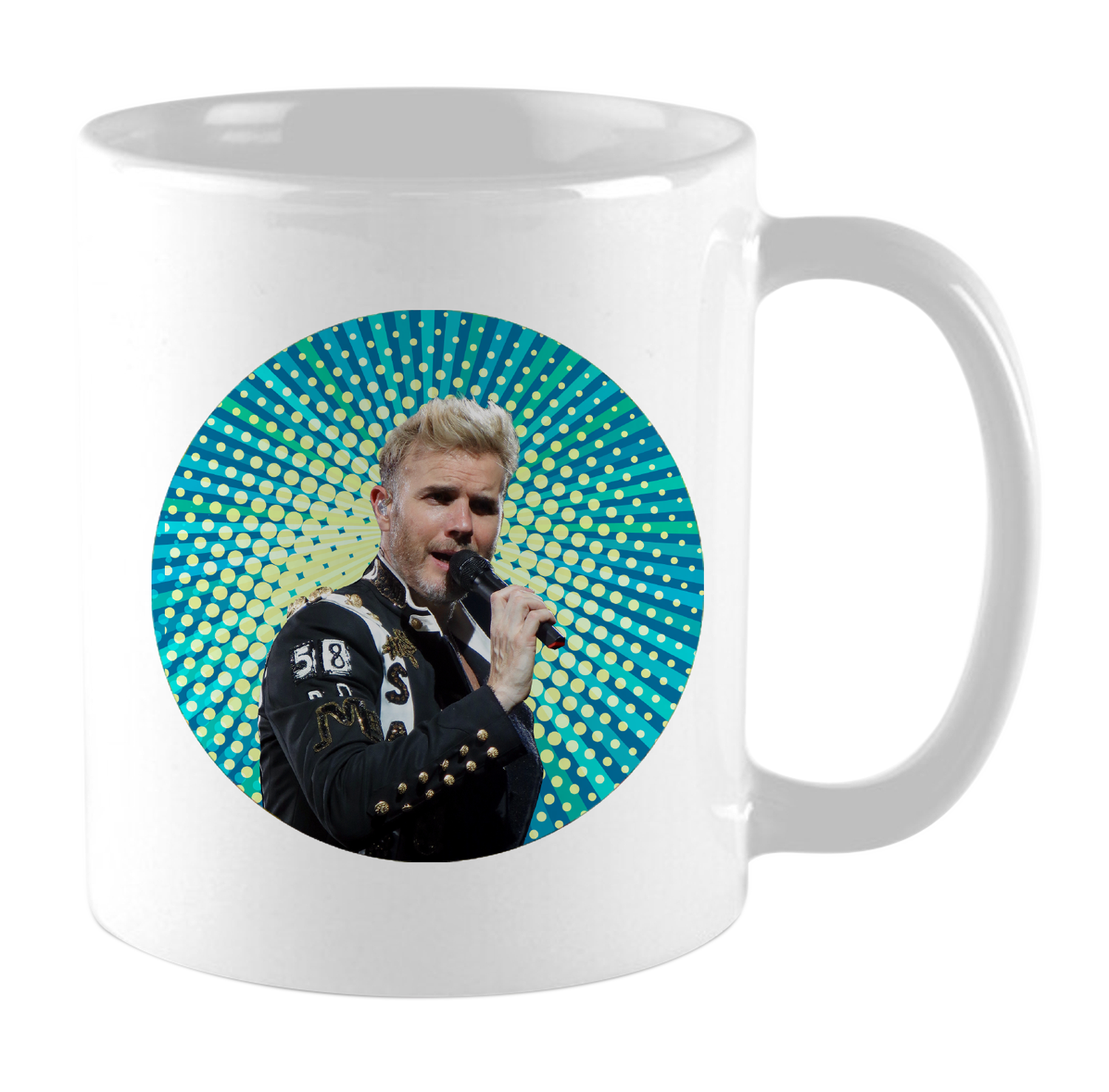 Fary Barlow. Celebrity Prayer Mug