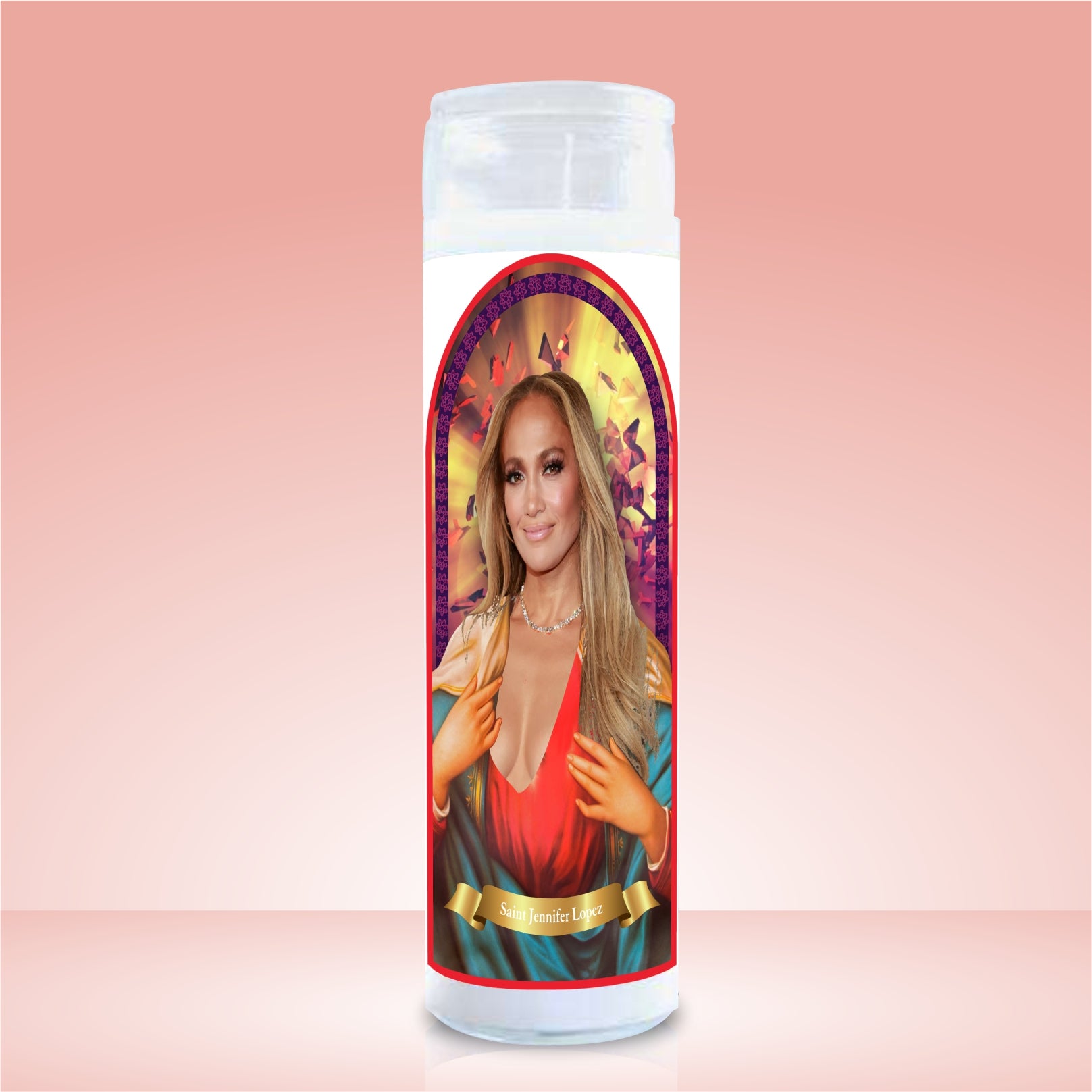 Novelty Celebrity Scented Prayer Candle Gift. Jennifer Lopez
