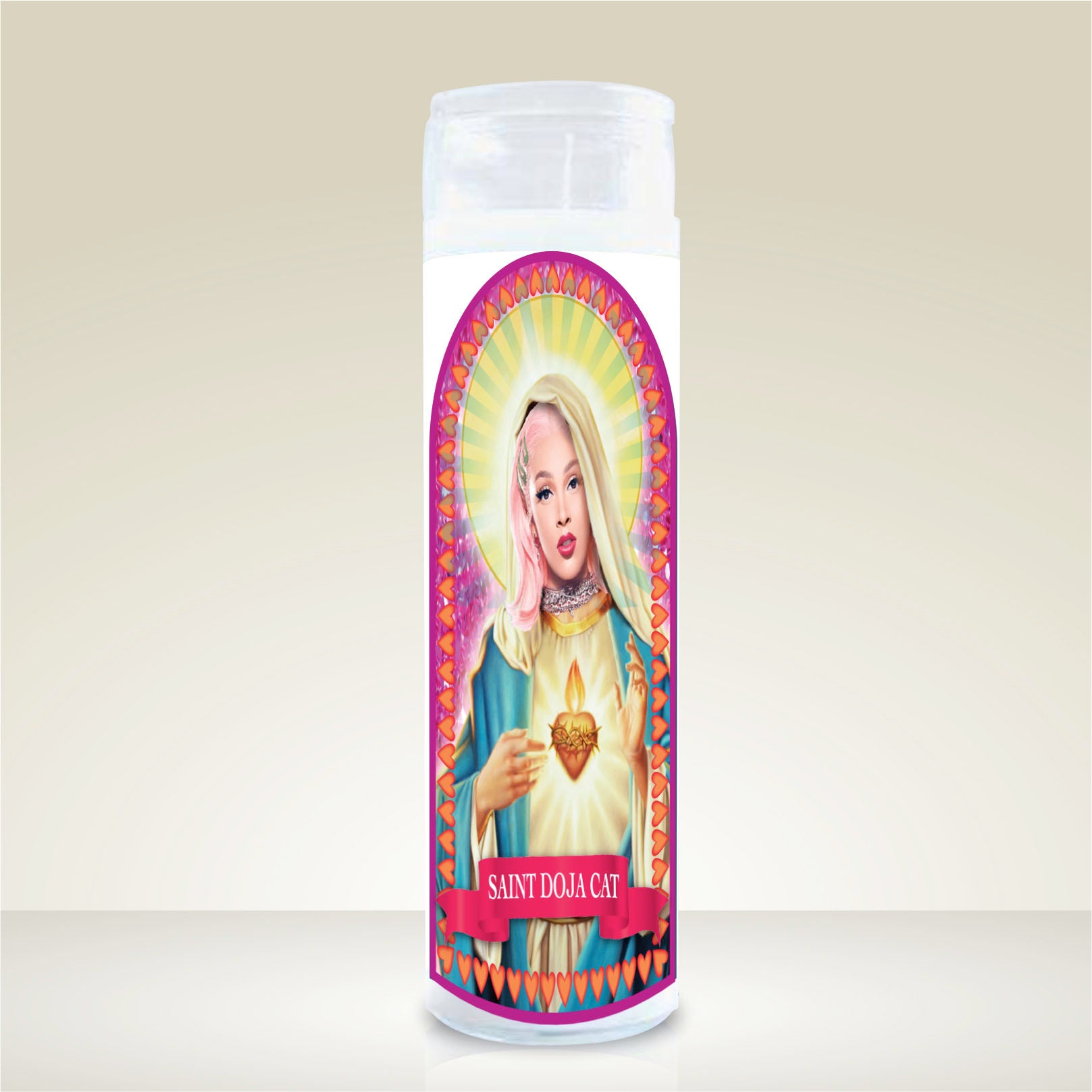 Novelty Celebrity Scented Prayer Candle Gift. Doja Cat